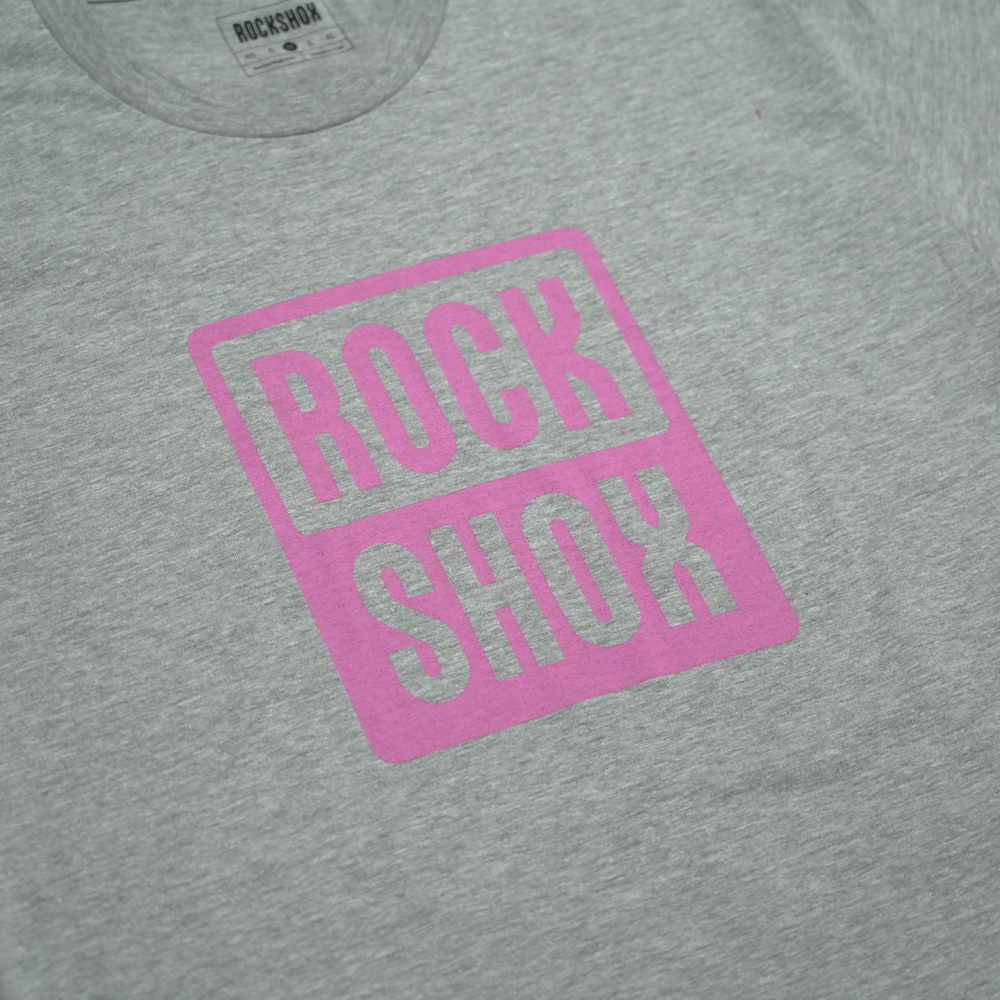 RockShox Light Gray/Pink Pill T-Shirt