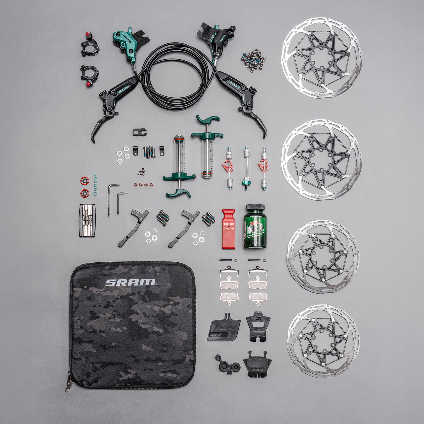 MOTIVE Ultimate Teal Splatter Expert Brakes Kit