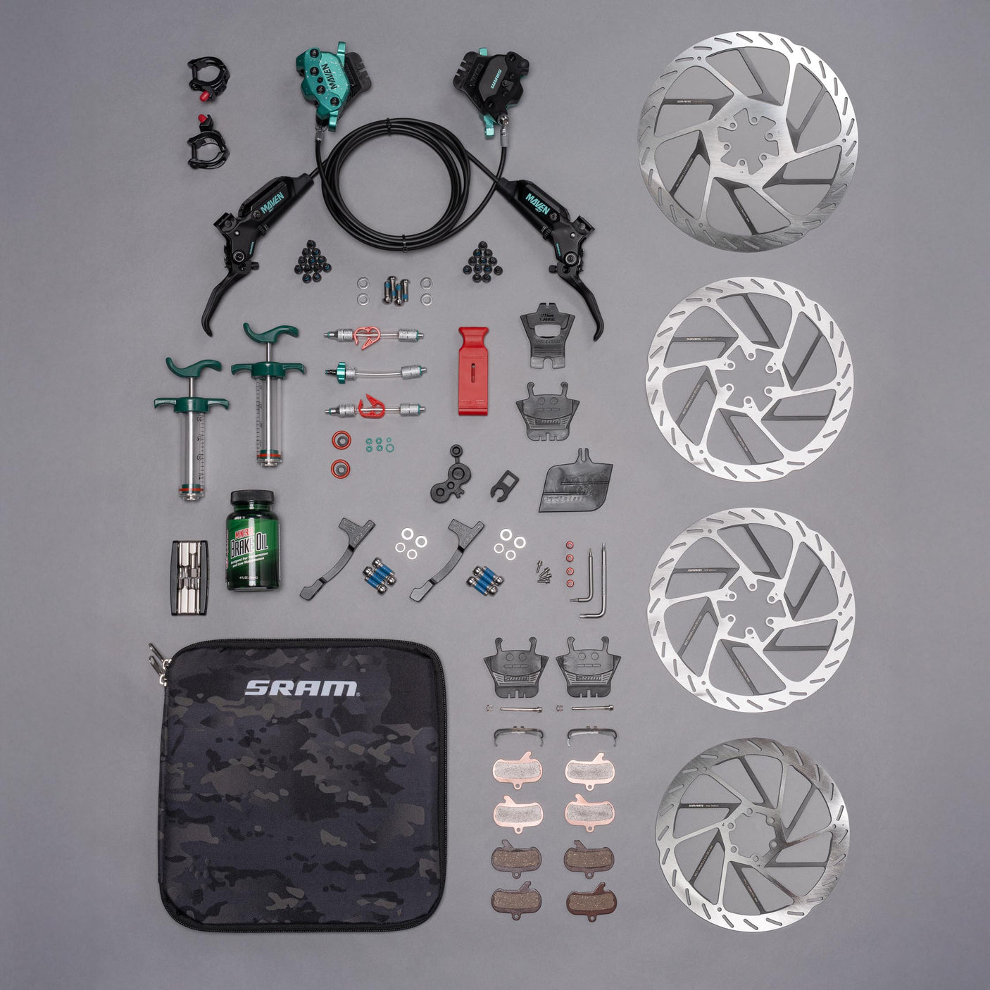MAVEN Ultimate Teal Splatter Expert Brakes Kit