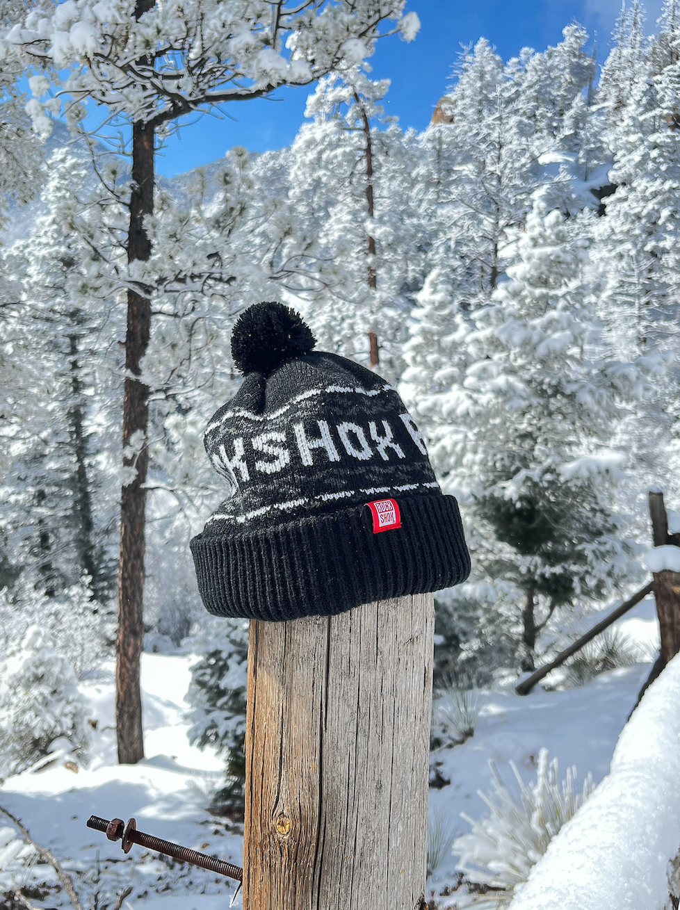 RockShox Black Coal Winter Pom Beanie