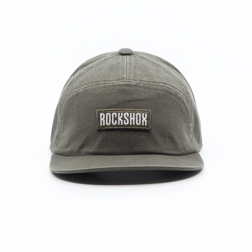 RockShox Logo 5-panel Olive Green Coal Hat