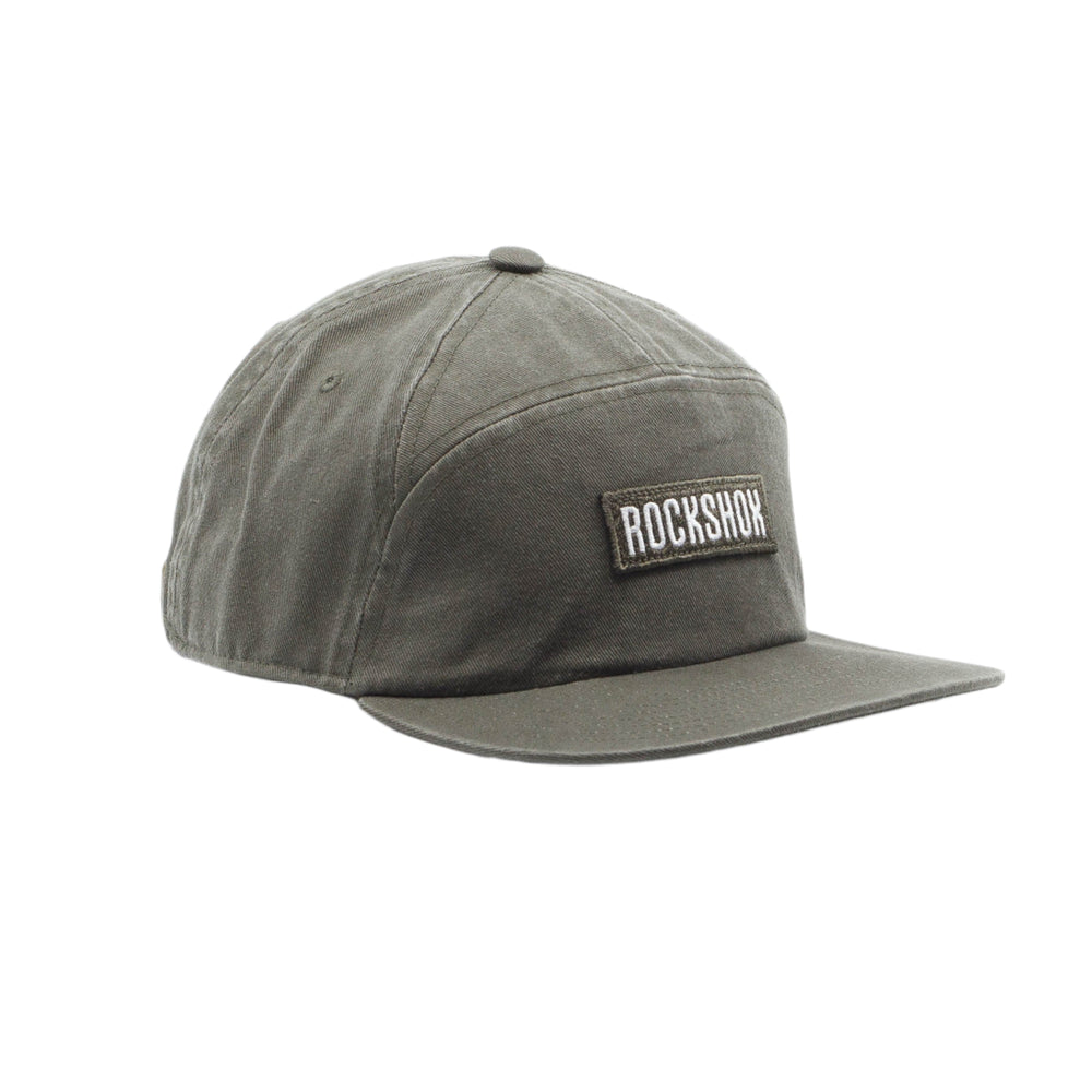 RockShox Logo 5-panel Olive Green Coal Hat