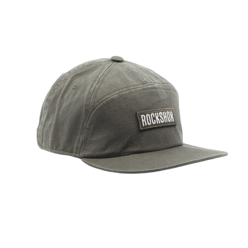 RockShox Logo 5-panel Olive Green Coal Hat