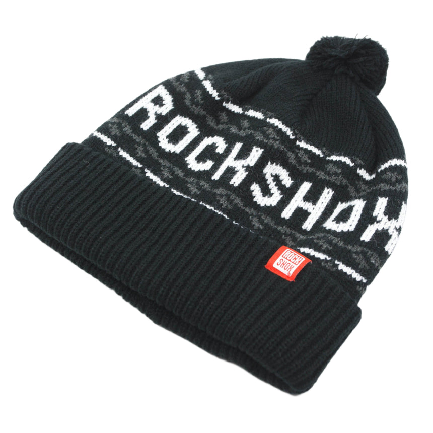 RockShox Black Coal Winter Pom Beanie