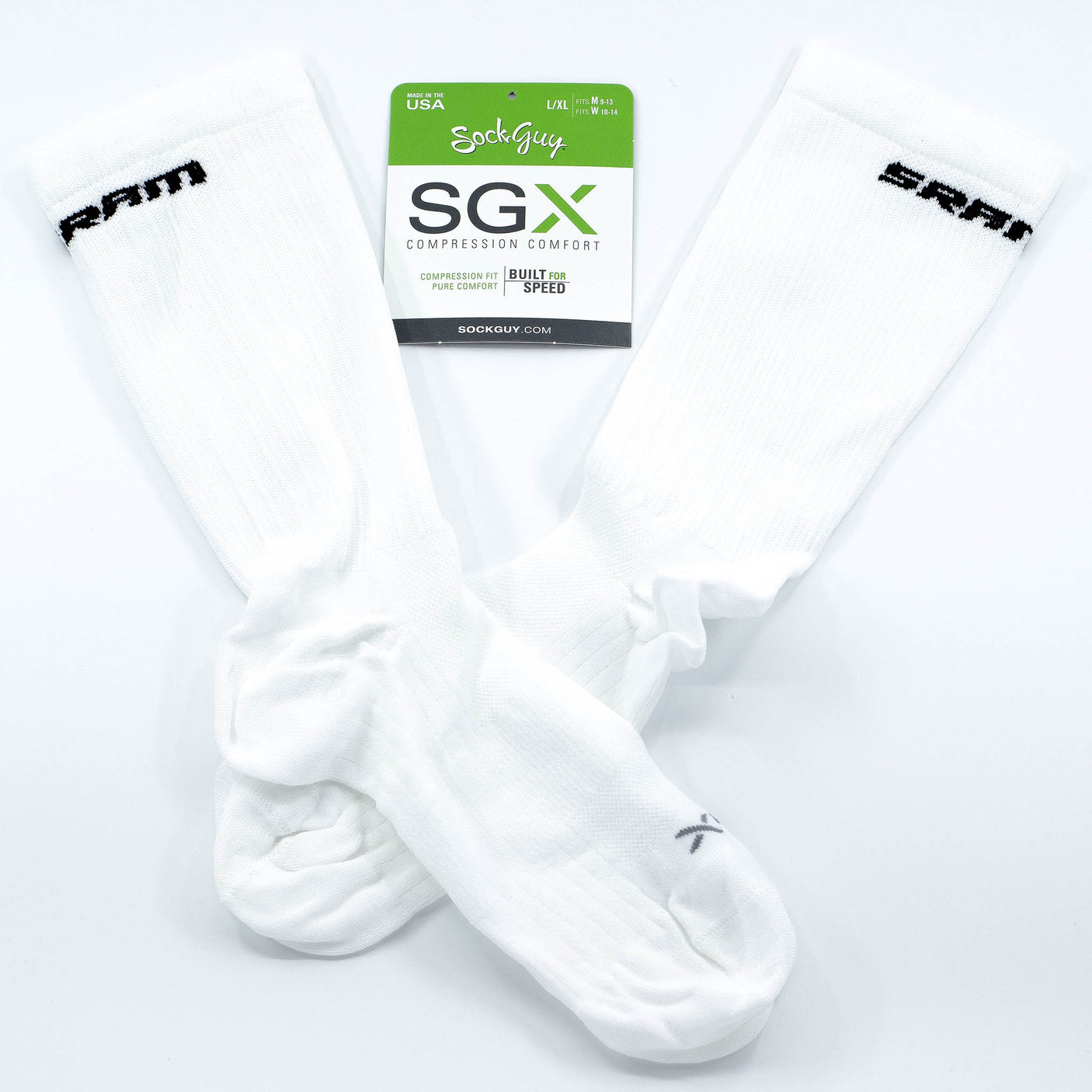 SRAM Logo White SGX Socks