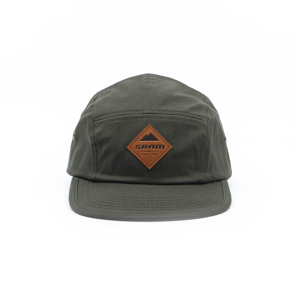 SRAM Leather Patch Green 5-Panel Hat