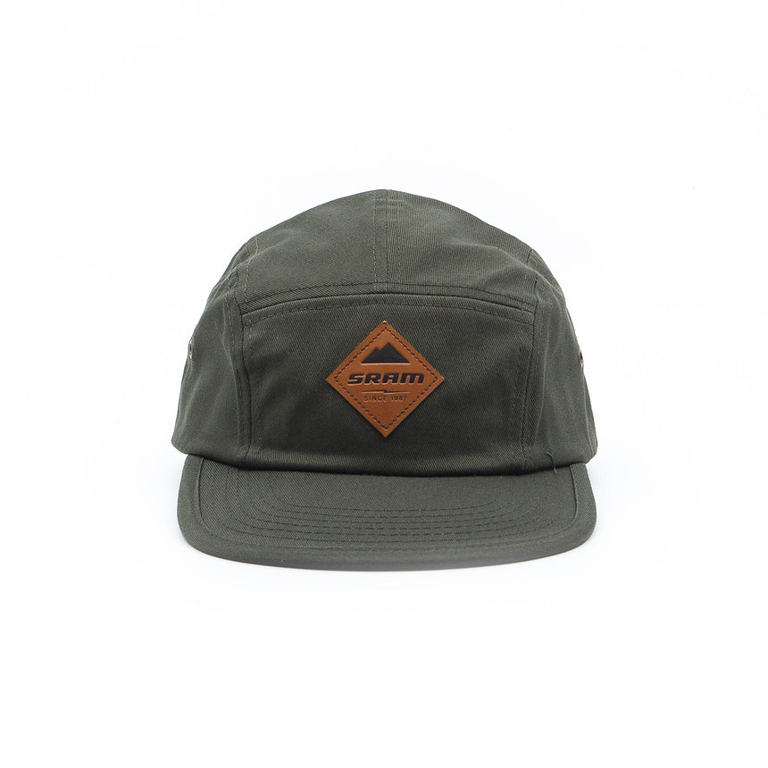 SRAM Leather Patch Green 5-Panel Hat